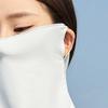 Anti-UV Ice Silk Neckline Face Gini Mask With Neck Flap Driving Face Shield Veil  Fishing