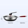 Kangbach 32cm Honeycomb Non-Stick Stainless Steel Wok