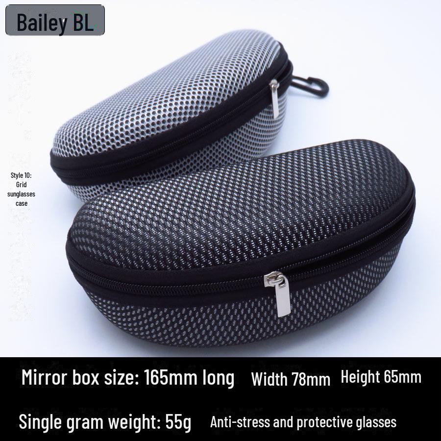 Cycling Sports Zipper Sunglasses Storage Case - EVA Black