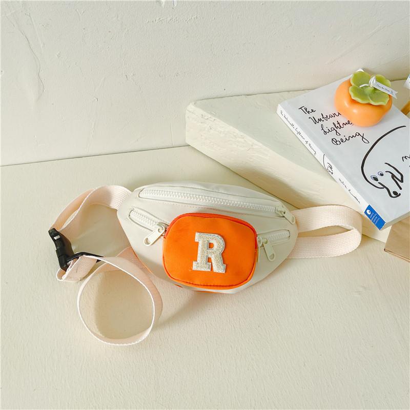 

Stylish Colorful Children s Crossbody Bag With Letter Design For Boys And Girls помаранчевий
