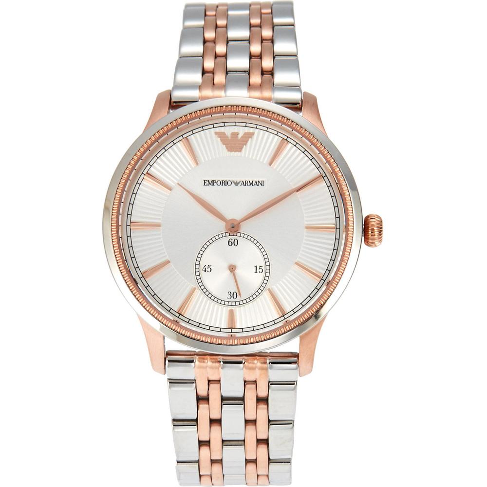 

Emporio Armani Alpha Medium Серебристый Двухцветный Розовый Металл Мужские Кварцевые AR1839 серебряный