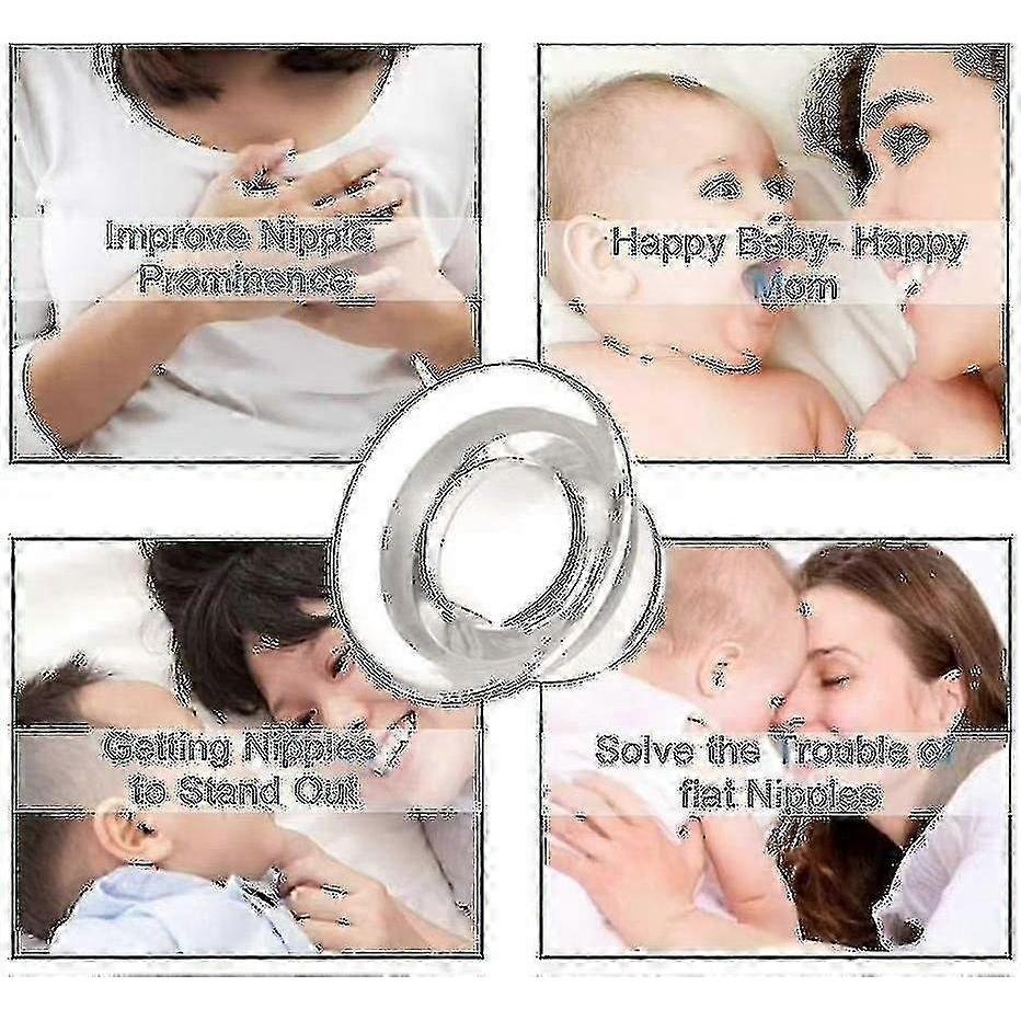 Niplette Set Of 2 Invisible Suction Cups For Flat And Inverted Corrector - Made Of Food Grade Silicone - 100% Silicone SZRH A-W