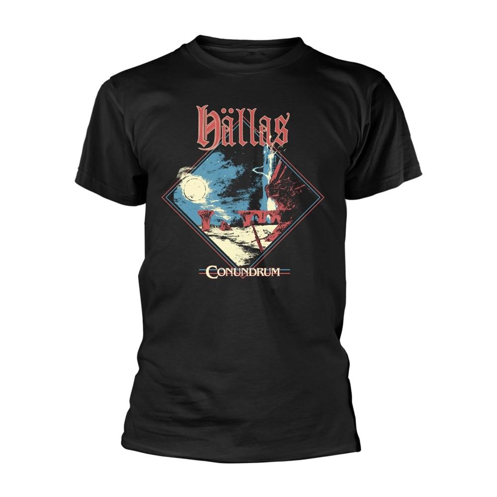 HALLAS - CONUNDRUM BLACK T-Shirt Large XL