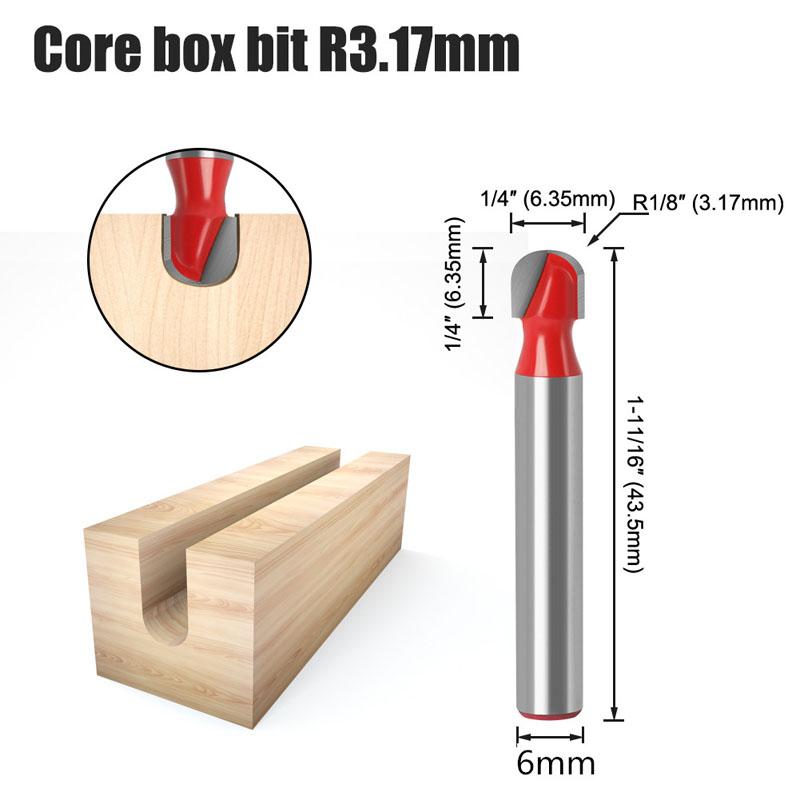 6mm Schaft Holzbearbeitung Bit Set Holz Trimmen Gerade Fräser Holz Arbeits Router Werkzeuge