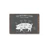 Metallblechposter Metzger Rind Schwein Retro Metallblechschilder Poster Platte Wanddeko für Bar Restaurant Café Clubs Retro Plakette