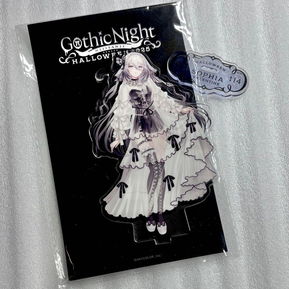 Used Nijisanji Gothic Night Acrylic Stand Acsta Halloween Sophia Valentine