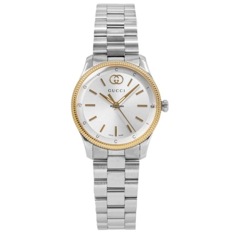 

Жіночий кварцовий годинник Gucci G-Timeless 29 мм YA1265063 срібний