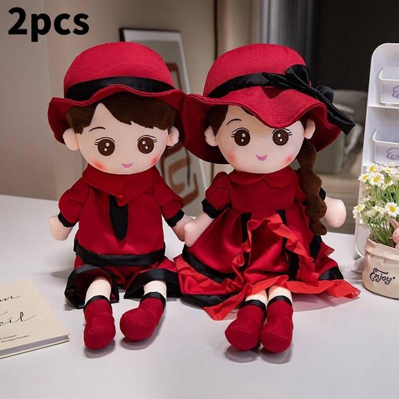 Adorable Plush Couple Dolls Soft And Cuddly For Wedding Birthday Gifts