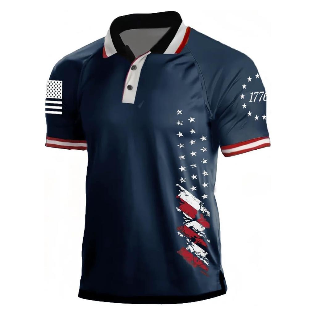 Herren Freizeithemd mit Knopfleiste und kurzen Ärmeln