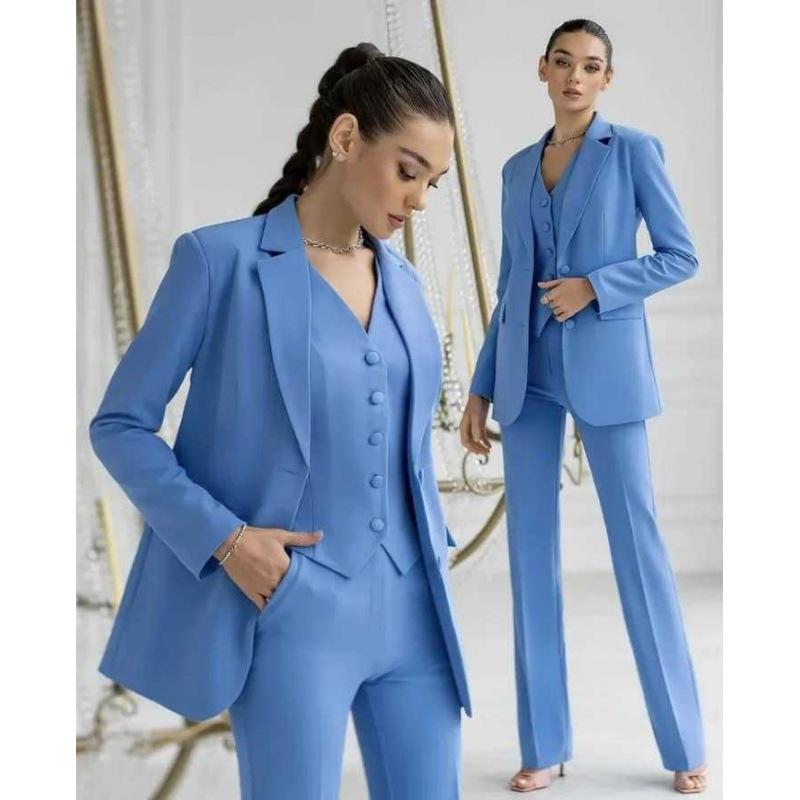 2025 Women's European-American Style Fashion Business Suit, Three-piece Set
