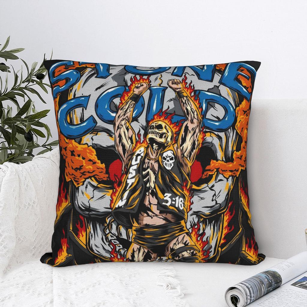 Jersey Stone Steve Austin Cold Pillowcases Vintage Pillow Case For Sofa Car Home Decor Custom Pillow Cover