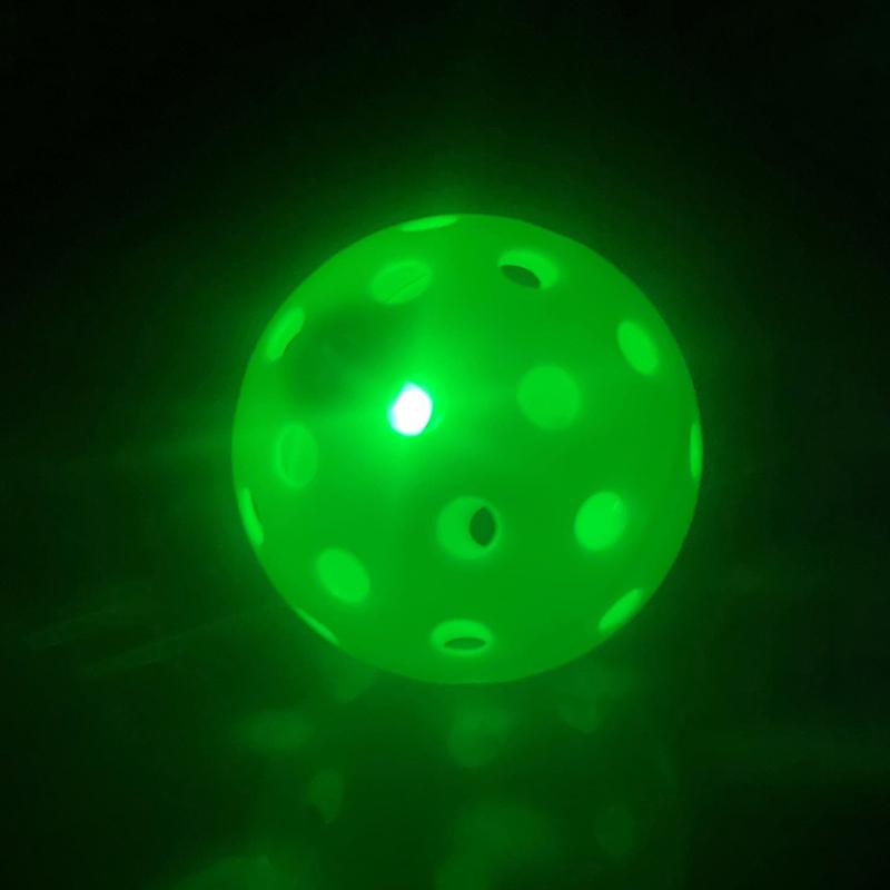 

Glow In The Dark Pickleball Balls LED Light Up Luminous Outdoor Play Ball Pickleball Gifts