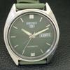 VINTAGE SEIKO 5 AUTOMATIC 6309A JAPAN MENS GREEN COLOR DIAL WATCH A701507-5 R206b-a701507