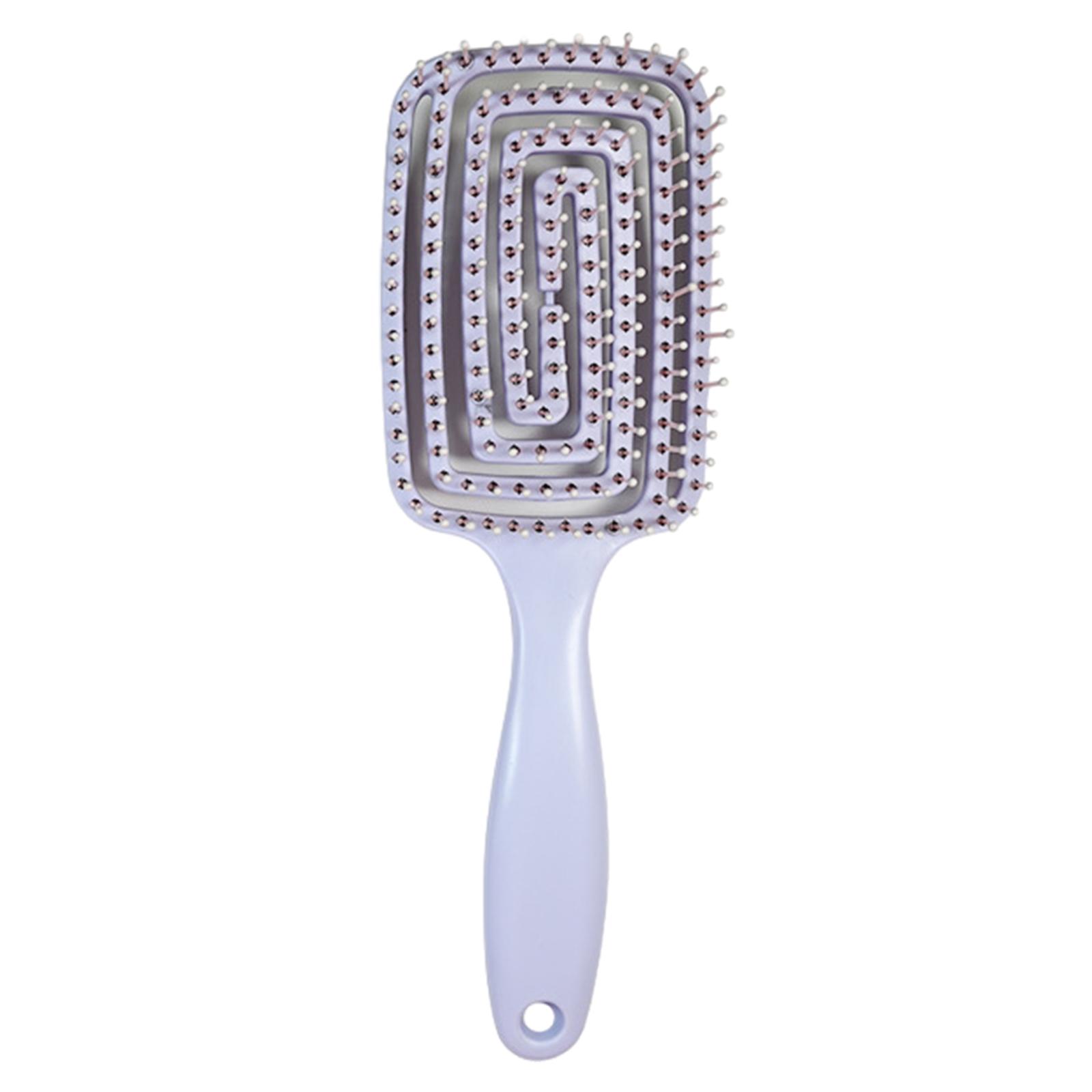 

Профессиональная вентилируемая щетка для волос, расческа, антистатический массаж кожи головы, влажные и сухие расчески для волос, парикмахерские инструменты для укладки фиолетовый