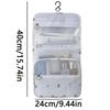 Portable Hanging Toiletry Bag for Business Trips Multi Layer Storage Large Capacity Skincare Makeup Bag