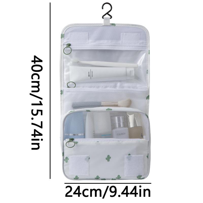Portable Hanging Toiletry Bag for Business Trips Multi Layer Storage Large Capacity Skincare Makeup Bag