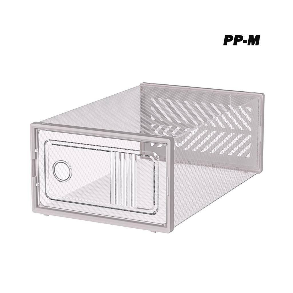 1pc Transparent Shoes Storage Box Thickened Plastic Shoes Display Stand Foldable Flip Cover Shoe Box Snap-on Shoe Organizer