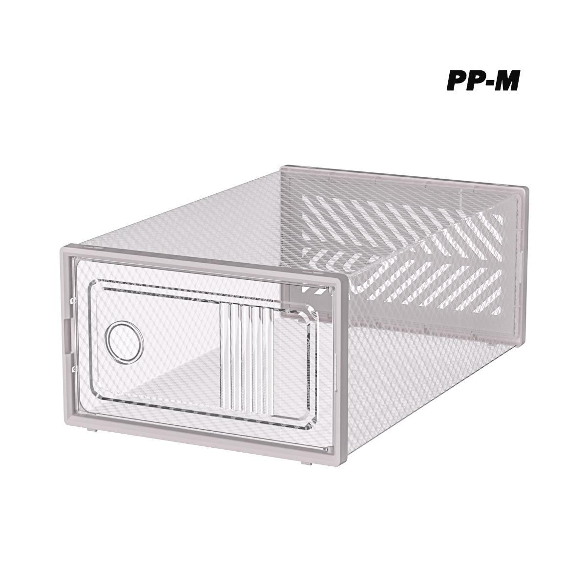 1pc Transparent Shoes Storage Box Thickened Plastic Shoes Display Stand Foldable Flip Cover Shoe Box Snap-on Shoe Organizer 2467₽