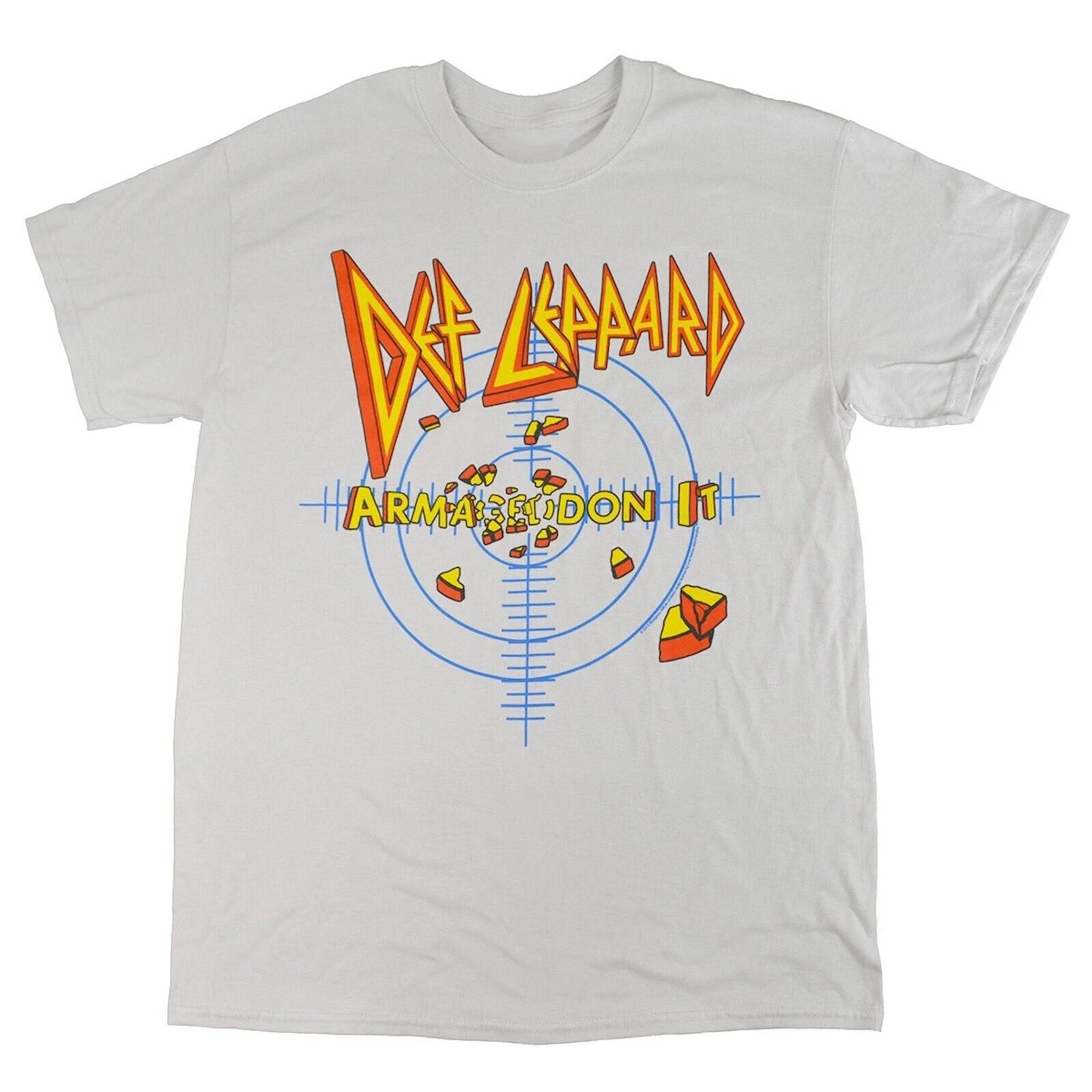 DEF LEPPARD cd lgo ARMAGEDDON IT TARGET Official Ice Grey SHIRT XL new XL