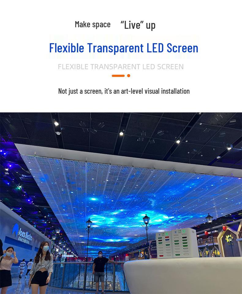 LED Transparent Outdoor Display: Holographic Crystal Film for Shop Windows