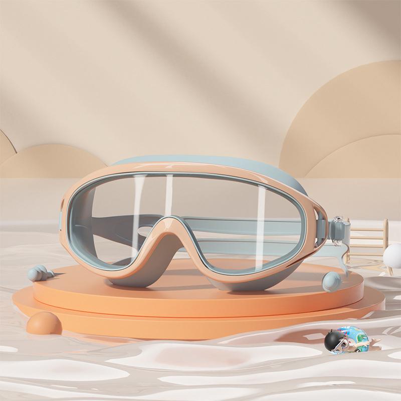1Pcs Boys Girls Professional Diving Goggles Glasses Children Swimming Goggles Caps Waterproof Anti-fog Big Box