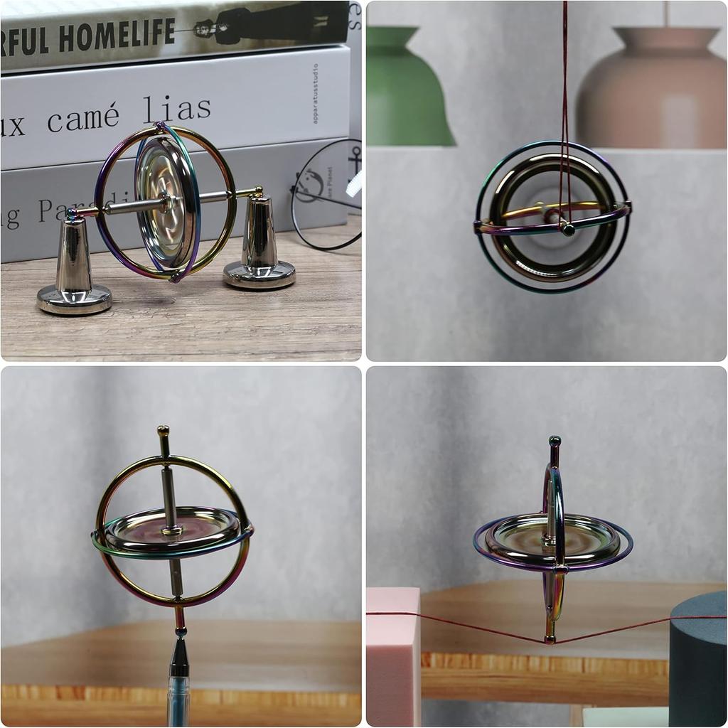 Precyzyjny żyroskop metalowy bączek antygrawitacyjny zabawka do balansowania prezent edukacyjny AG002