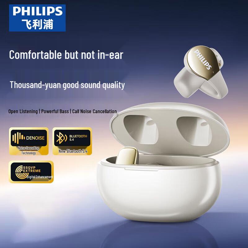 

Philips TAT2719 Open-Ear True Wireless Bluetooth Sport Earbuds TAT2719