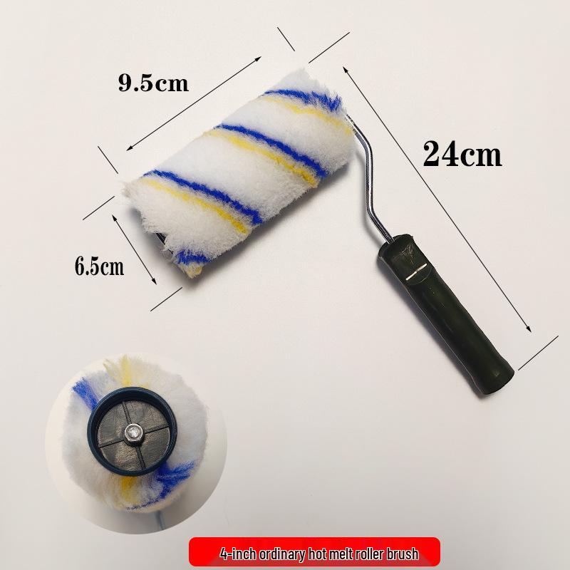 Efficient 4689-inch Hot Melt Roller Brush for Latex Paint - Small, No Dead Corner Wall Roller for Paint Saving 4-inch regular roller brush