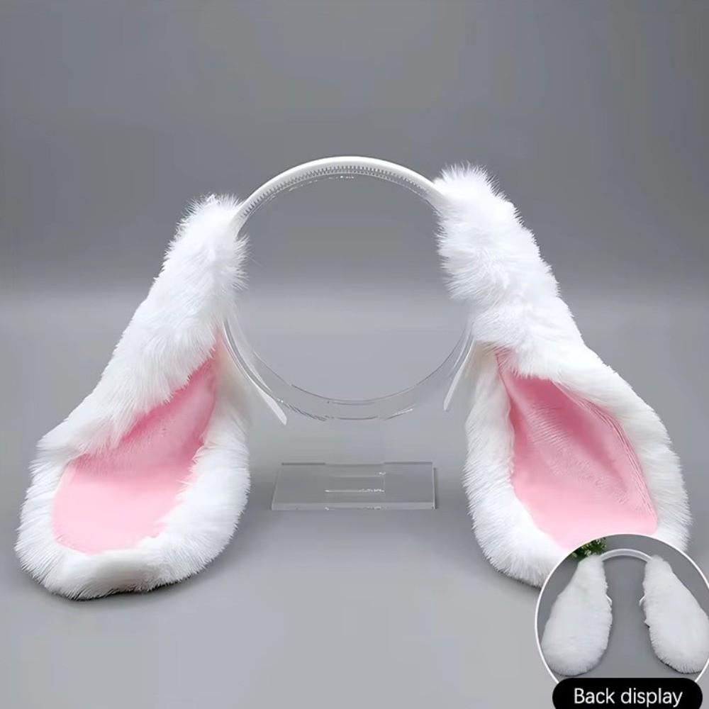 Soft Easter Rabbit Hair Hoop Fur Hair Accessories Lovely Bunny Ears Headband  Events