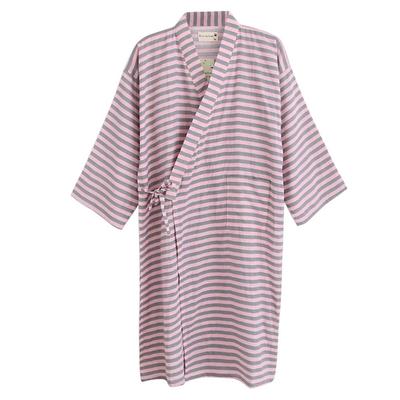 Soft To the Japanese Front Home Work Hotel [QCHOMEE] Bathrobe, Jinbei, Pajamas, Yukata, Men's, Women's, 100% Cotton, Touch, Style, Opening, Nightwear,