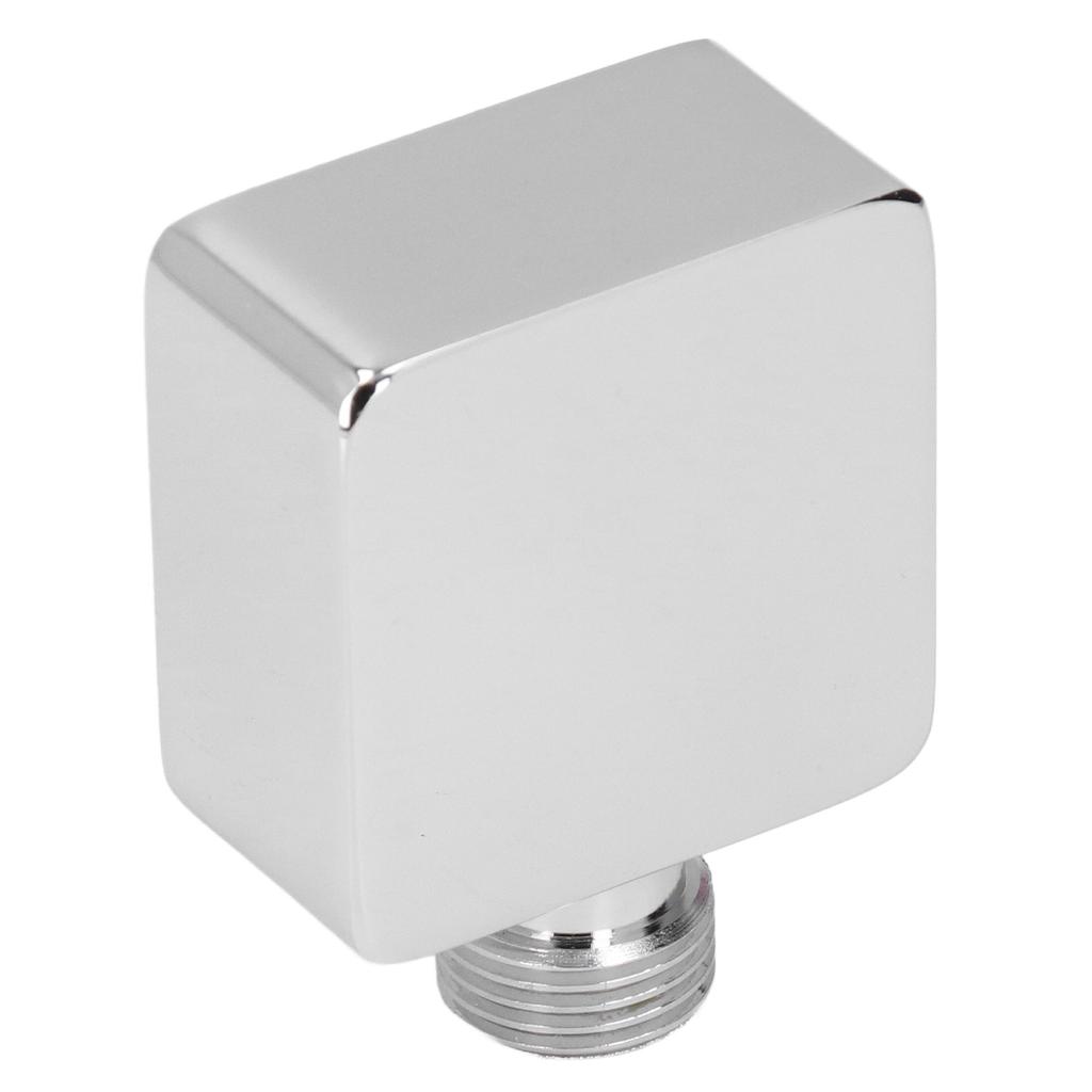 Quadratischer Duschbogen Chrom-Finish Wandmontage G1/2 Vollkupfer Innengewinde Außengewinde Universal Wandbogen