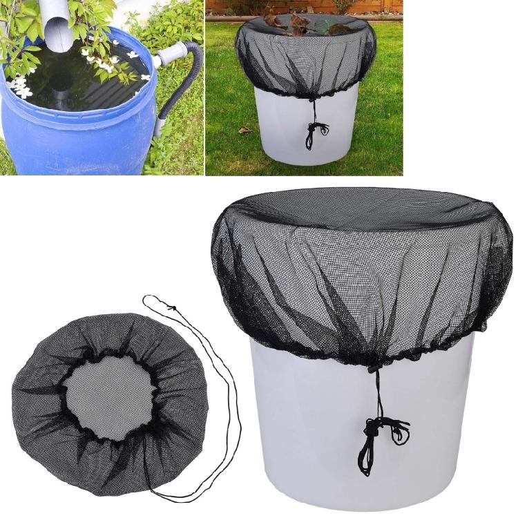 Rain Bucket Netting Screen Mesh Covers for Preventing Fallens Leaf Debris