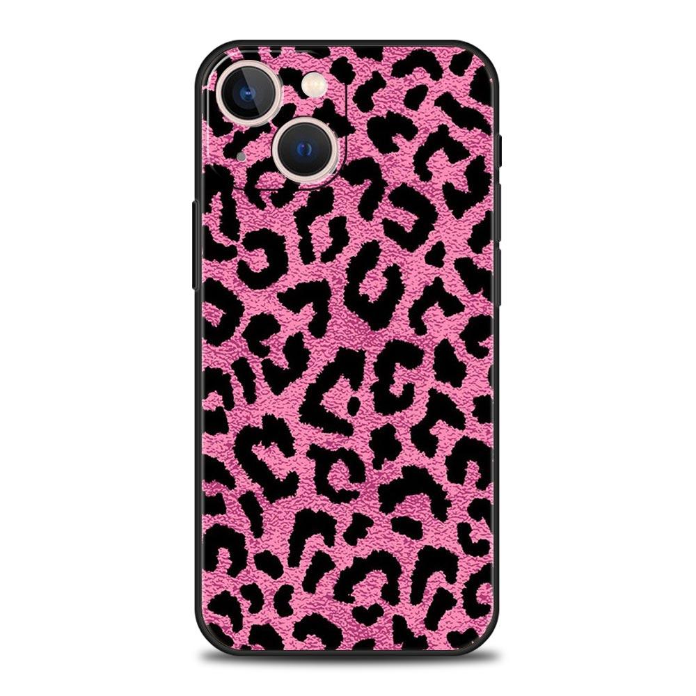 Modny tygrysi leopardzi wzór kwiatowy na iPhone 11 12 13 15 14 Pro Max etui na telefon X XR XS 7 8 Plus SE 2020 luksusowy pokrowiec Funda