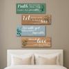 Modern Letters Plants Hanging Sign Wooden Wall Decor Paintings Floral Wall Art  Room Decor