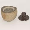 Natural Riverstone Grounding Pot -Medium (approx 12x8cm)