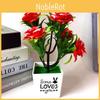 Faux Rose Potted Plant Room Decoration Ornaments For Gift And Decoration Home