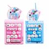 14-Key Fidget Keyboard Keychain Plastic Button Press Keychain New Keyboard Bag Charm  Couples Gift