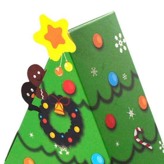 Christmas Candy Boxes Tree Shaped Candy Packaging Box Small Paper