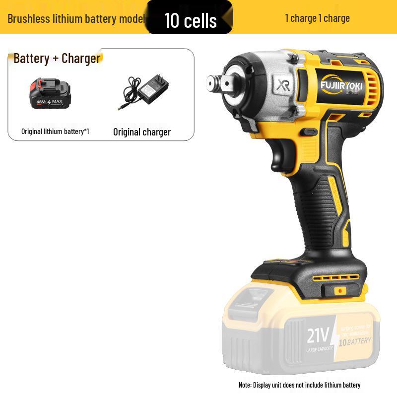 Brushless High Torque Electric Impact Wrench with Lithium Battery for Auto Repair
