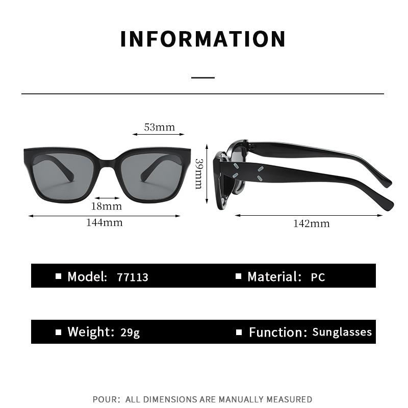 1PCS Classic Rectangle Sunglasses Retro UV400 Protection High Quality Acetate Women Driving Eyeglass