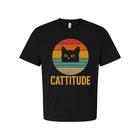 Cattitude Unisex Cat Lover Graphic Tee T Shirt Gift 3XL