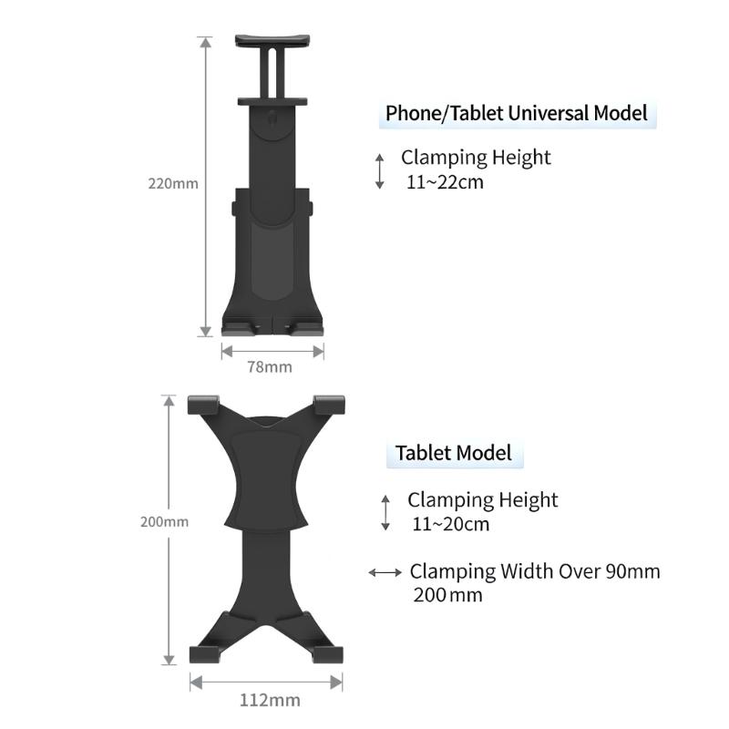 360° Rotatable Adjustable Car Cup Holder Stand For Pad Phone 11-22cm Devices Stable Mounting Easy Setups