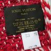 Very Good LOUIS VUITTON Scarf Echarpe Logomania Mix Red white wool Women M70424 Used