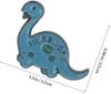 Yardenfun 5 Pack Dinosaur Brooches Alloy Safe Clasp Cute Lightweight Pins for Women Girls Clothing Accessories Random Style