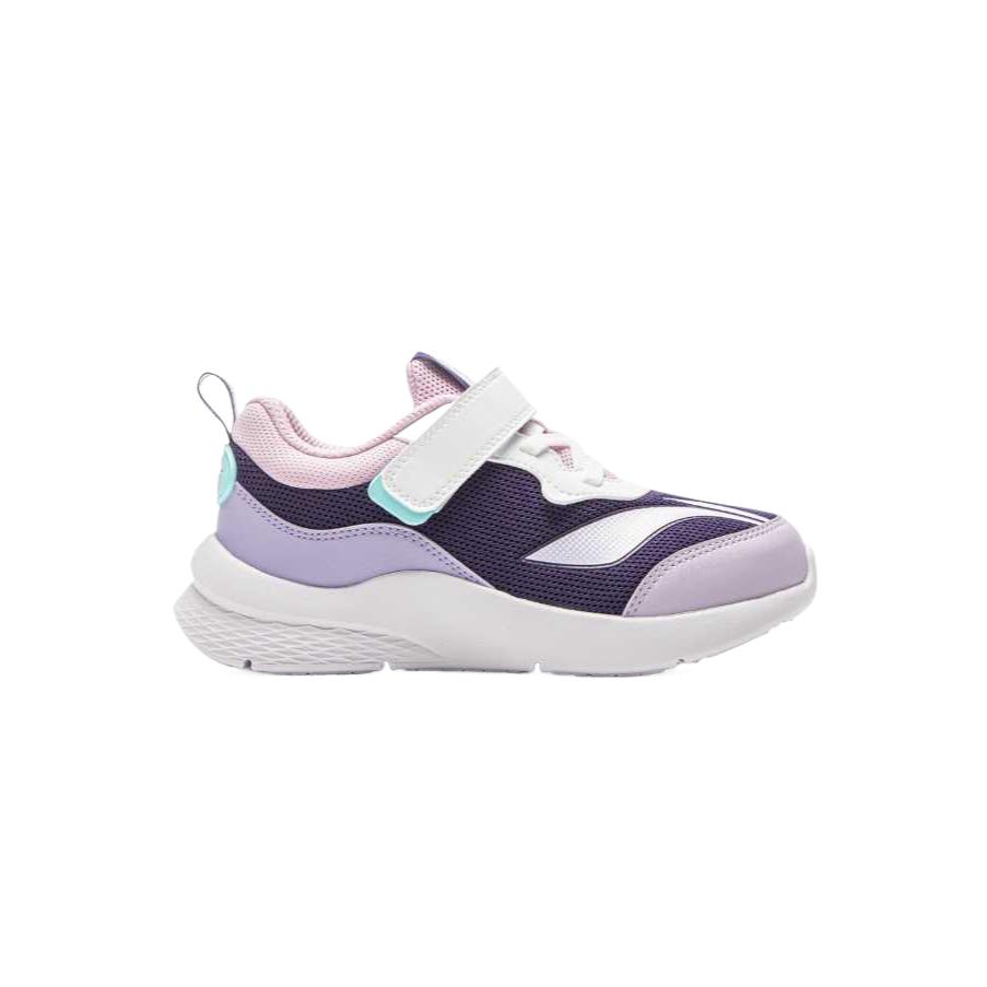 Li Ning Kids Comfortable Soft Versatile Simple Low-Top Casual Shoes Kids sneaker Eggplant-Purple Breeze-Purple YKNT148-6