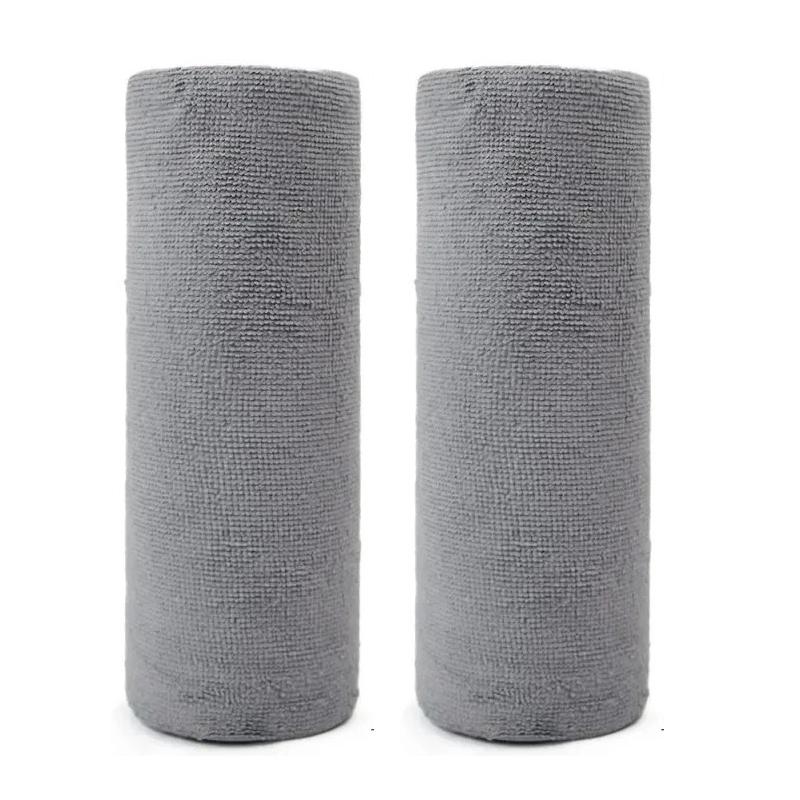 20 Sheets/Roll Microfiber Dishcloth Tear-off Household Kitchen Cloth Multi-Functional Cleaning Cloth Reusable Tableware Wipe