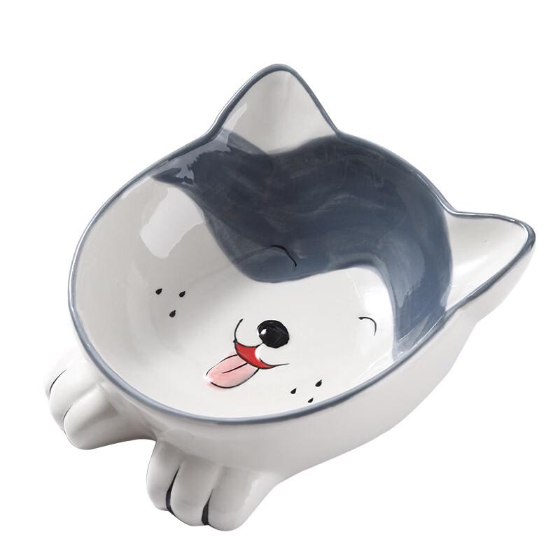 Ruhan Cute Ceramic Pet Feeding Bowl