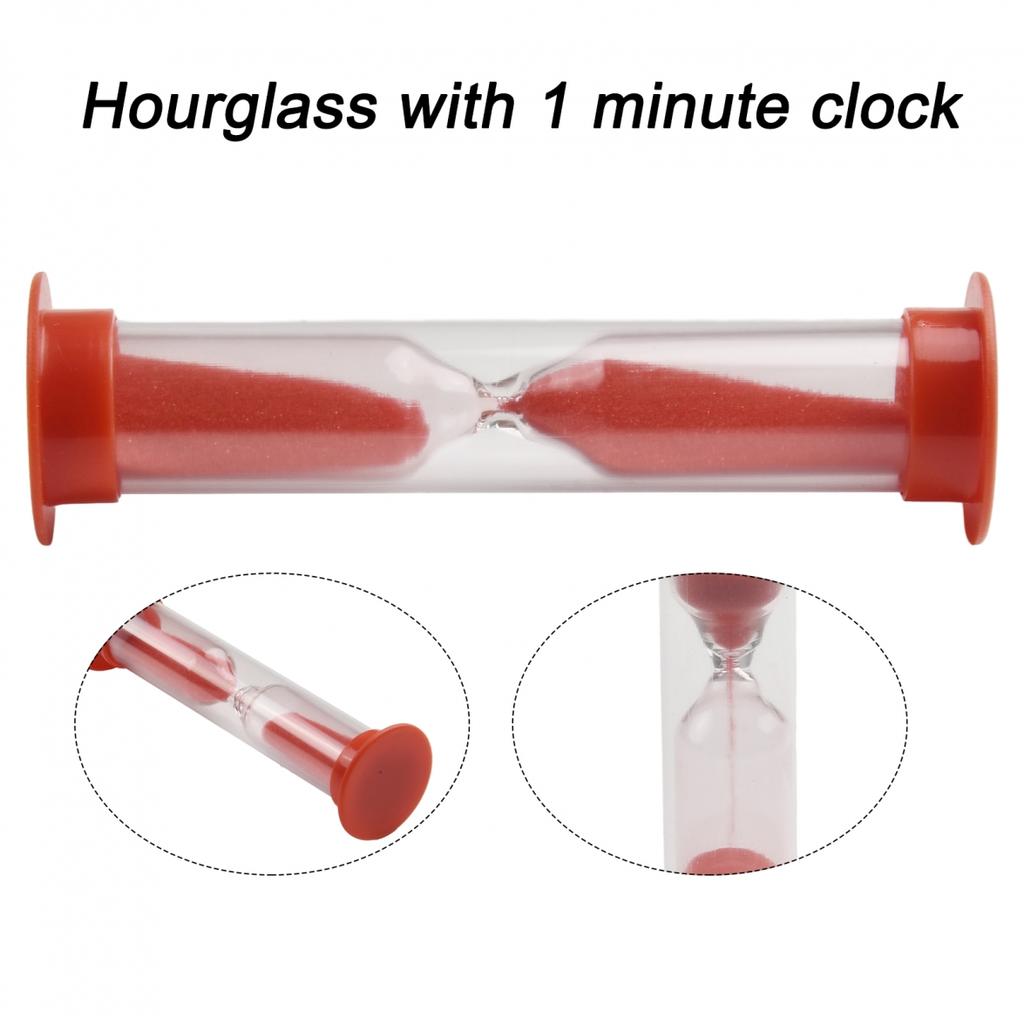 Präziser 1-Minuten-Sanduhr für Spiele, Kochzeitmessung, verschiedene Farben