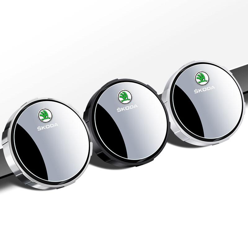 2Pcs Adjustable 360 Degree Car Blind Spot Rear View Mirror Angle For Skoda Octavia MK2 MK3 2 3 A7 Fabia Karoq Kodiaq Superb Rapid Kamiq