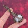 Rainbow Moonstone Pendant Copper Wire Wrapped Guitar Pendant Genuine Gemstone Jewelry Handmade Elegant Pendant Copper Jewelry Gifts for Wife
